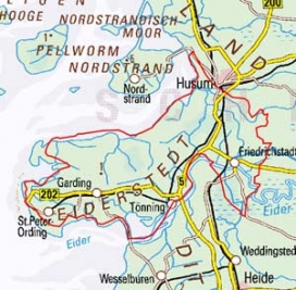 Abgrenzung der Landschaft "Eiderstedt" (68300) Abgrenzung der Landschaft "Eiderstedt" (68300)