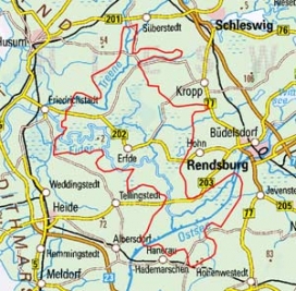 Abgrenzung der Landschaft "Eider-Treene-Sorge-Niederung" (69200)