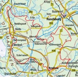 Abgrenzung der Landschaft "Heide-Itzehoer Geest" (69301) Abgrenzung der Landschaft "Heide-Itzehoer Geest" (69301)