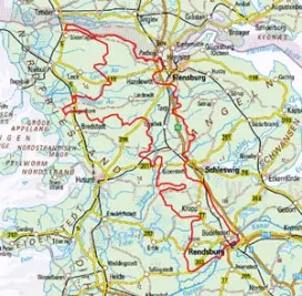 Abgrenzung der Landschaft "Schleswiger Vorgeest" (69700)