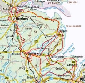 Abgrenzung der Landschaft "Angeln Schwansen und Dänischer Wohld" (70001) Abgrenzung der Landschaft "Angeln Schwansen und Dänischer Wohld" (70001)