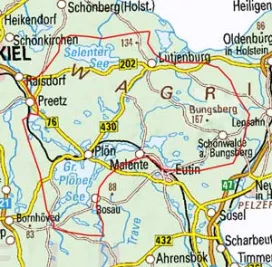 Abgrenzung der Landschaft "Holsteinische Schweiz" (70201)