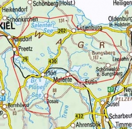 Abgrenzung der Landschaft "Holsteinische Schweiz" (70201) Abgrenzung der Landschaft "Holsteinische Schweiz" (70201)