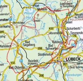 Abgrenzung der Landschaft "Südliches Ostholstein" (70206) Abgrenzung der Landschaft "Südliches Ostholstein" (70206)