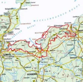 Abgrenzung der Landschaft "Mecklenburgische Ostseeküste" (70207)