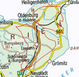 Abgrenzung der Landschaft "Wagrien" (70209) Abgrenzung der Landschaft "Wagrien" (70209)
