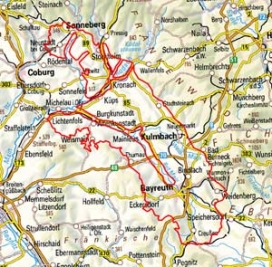 Abgrenzung der Landschaft "Obermainisches Hügelland" (7100) Abgrenzung der Landschaft "Obermainisches Hügelland" (7100)