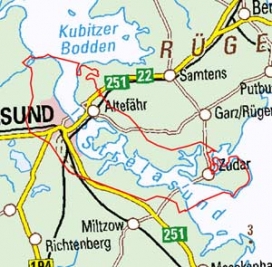 Abgrenzung der Landschaft "Strelasund" (72100)