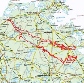 Abgrenzung der Landschaft "Mecklenburgisch-Vorpommersches Grenztal (Recknitz- Trebel- Peene- und Tollenseniederung)" (72400)