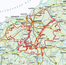 Abgrenzung der Landschaft "Warnow-Recknitz-Gebiet" (74001) Abgrenzung der Landschaft "Warnow-Recknitz-Gebiet" (74001)