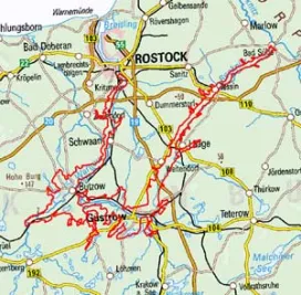 Abgrenzung der Landschaft "Warnow- und Recknitztal" (74002)