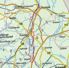 Abgrenzung der Landschaft "Uckerniederung mit Uckersee" (74402) Abgrenzung der Landschaft "Uckerniederung mit Uckersee" (74402)