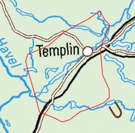 Abgrenzung der Landschaft "Templiner Platte" (75600)