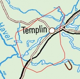 Abgrenzung der Landschaft "Templiner Platte" (75600) Abgrenzung der Landschaft "Templiner Platte" (75600)