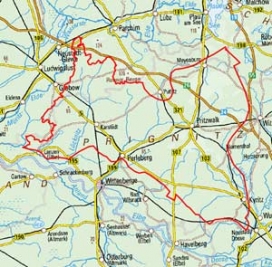 Abgrenzung der Landschaft "Prignitz" (77001) Abgrenzung der Landschaft "Prignitz" (77001)