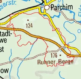 Abgrenzung der Landschaft "Ruhner Berge" (77100)