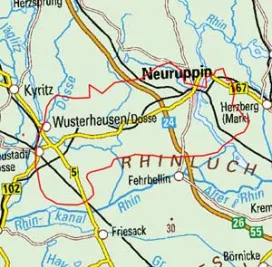Abgrenzung der Landschaft "Land Ruppin" (77701)