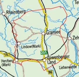 Abgrenzung der Landschaft "Granseer Platte" (77800) Abgrenzung der Landschaft "Granseer Platte" (77800)