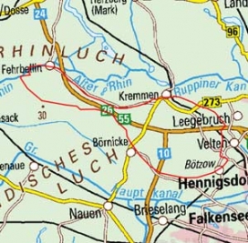 Abgrenzung der Landschaft "Bellin und Glin" (78200) Abgrenzung der Landschaft "Bellin und Glin" (78200)