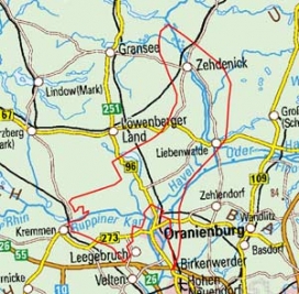 Abgrenzung der Landschaft "Zehdenick-Spandauer Havelniederung" (78301) Abgrenzung der Landschaft "Zehdenick-Spandauer Havelniederung" (78301)