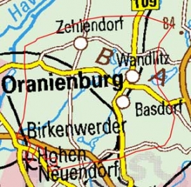 Abgrenzung der Landschaft "Westbarnim" (79001) Abgrenzung der Landschaft "Westbarnim" (79001)