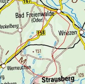 Abgrenzung der Landschaft "Oberbarnim" (79200) Abgrenzung der Landschaft "Oberbarnim" (79200)
