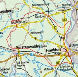 Abgrenzung der Landschaft "Land Lebus" (79400) Abgrenzung der Landschaft "Land Lebus" (79400)