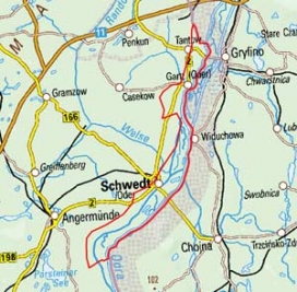 Abgrenzung der Landschaft "Untere Odertalniederung" (80000) Abgrenzung der Landschaft "Untere Odertalniederung" (80000)