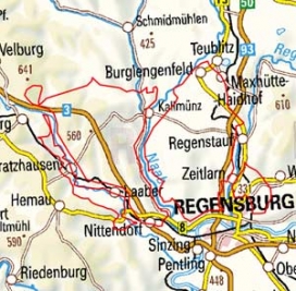 Abgrenzung der Landschaft "Mittlere Frankenalb" (8100)