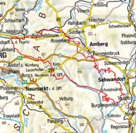 Abgrenzung der Landschaft "Nördliche Kuppenalb und Vilsplatten" (8101)