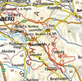 Abgrenzung der Landschaft "Mittlere Frankenalb zwischen Regensburg und Offenhausen" (8102) Abgrenzung der Landschaft "Mittlere Frankenalb zwischen Regensburg und Offenhausen" (8102)