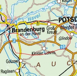 Abgrenzung der Landschaft "Lehniner Land" (81300) Abgrenzung der Landschaft "Lehniner Land" (81300)