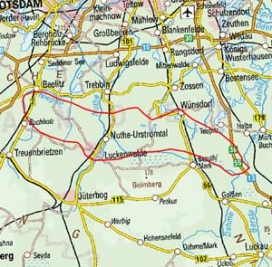 Abgrenzung der Landschaft "Luckenwalder Heide" (81600) Abgrenzung der Landschaft "Luckenwalder Heide" (81600)