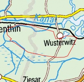 Abgrenzung der Landschaft "Karower Platte" (81800) Abgrenzung der Landschaft "Karower Platte" (81800)