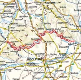 Abgrenzung der Landschaft "Altmühltal" (8201) Abgrenzung der Landschaft "Altmühltal" (8201)