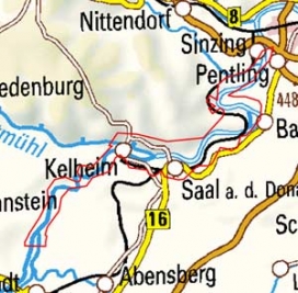 Abgrenzung der Landschaft "Donau zwischen Neustadt und Regensburg" (8203)