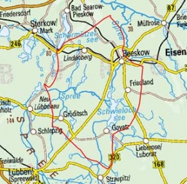 Abgrenzung der Landschaft "Beeskower und Leuthener Platte" (82401) Abgrenzung der Landschaft "Beeskower und Leuthener Platte" (82401)
