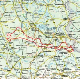 Abgrenzung der Landschaft "Lausitzer Grenzwall" (84201)