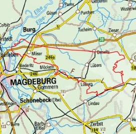 Abgrenzung der Landschaft "Westliche Fläminghochfläche" (85100)