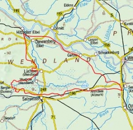 Abgrenzung der Landschaft "Lüchower Niederung" (86000) Abgrenzung der Landschaft "Lüchower Niederung" (86000)