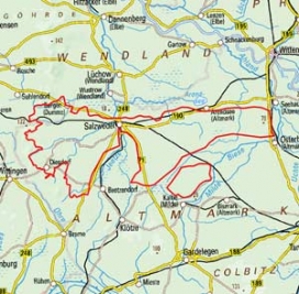 Abgrenzung der Landschaft "Jeetze-Dumme-Lehmplatte und Arendseer Platte" (86100) Abgrenzung der Landschaft "Jeetze-Dumme-Lehmplatte und Arendseer Platte" (86100)