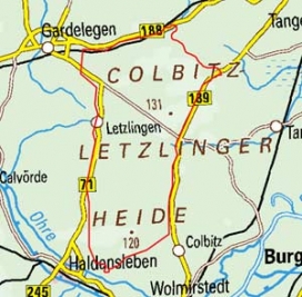 Abgrenzung der Landschaft "Truppenübungsplatz Letzlinger Heide" (86302) Abgrenzung der Landschaft "Truppenübungsplatz Letzlinger Heide" (86302)