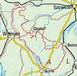 Abgrenzung der Landschaft "Westaltmärkisches Hügelland" (86500) Abgrenzung der Landschaft "Westaltmärkisches Hügelland" (86500)