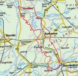 Abgrenzung der Landschaft "Untere Havelniederung" (87301) Abgrenzung der Landschaft "Untere Havelniederung" (87301)