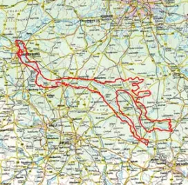 Abgrenzung der Landschaft "Elbe-Elster-Tiefland" (88100)