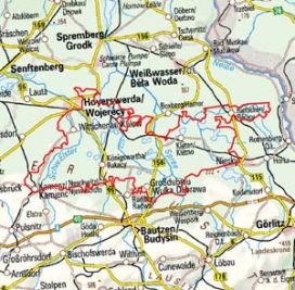 Abgrenzung der Landschaft "Oberlausitzer Teichland" (89000)