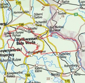 Abgrenzung der Landschaft "Dünen und Niederungen der östlichen Muskauer Heide" (89100) Abgrenzung der Landschaft "Dünen und Niederungen der östlichen Muskauer Heide" (89100)