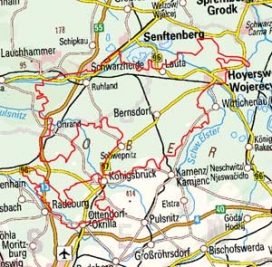 Abgrenzung der Landschaft "Heide- und Teichgebiet zwischen Hoyerswerda-Radeburg-Ruhland" (89200)