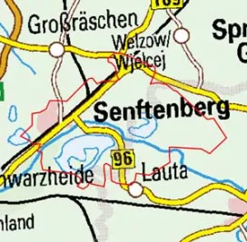 Abgrenzung der Landschaft "Seenland um Senftenberg und Hoyerswerda" (89201)