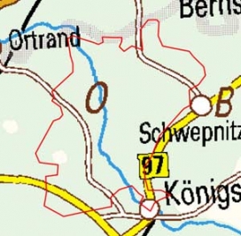 Abgrenzung der Landschaft "Königsbrücker Heide" (89202)